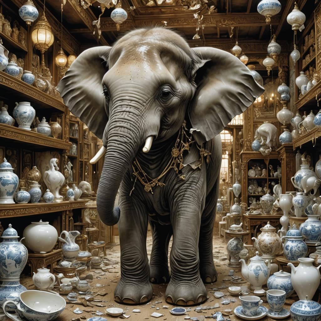 Like an elephant in a china shop