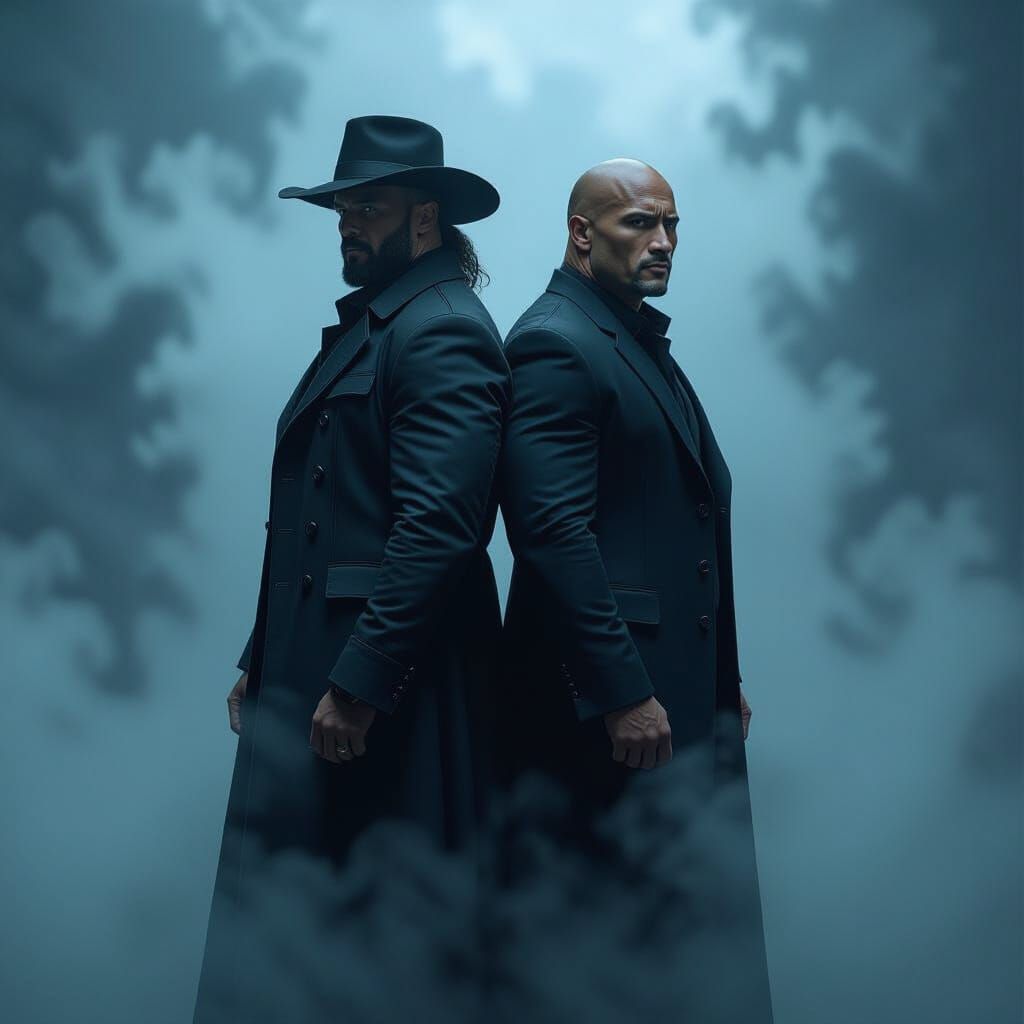 Jack Black & Dwayne Johnson in Grim, Mystical Fog