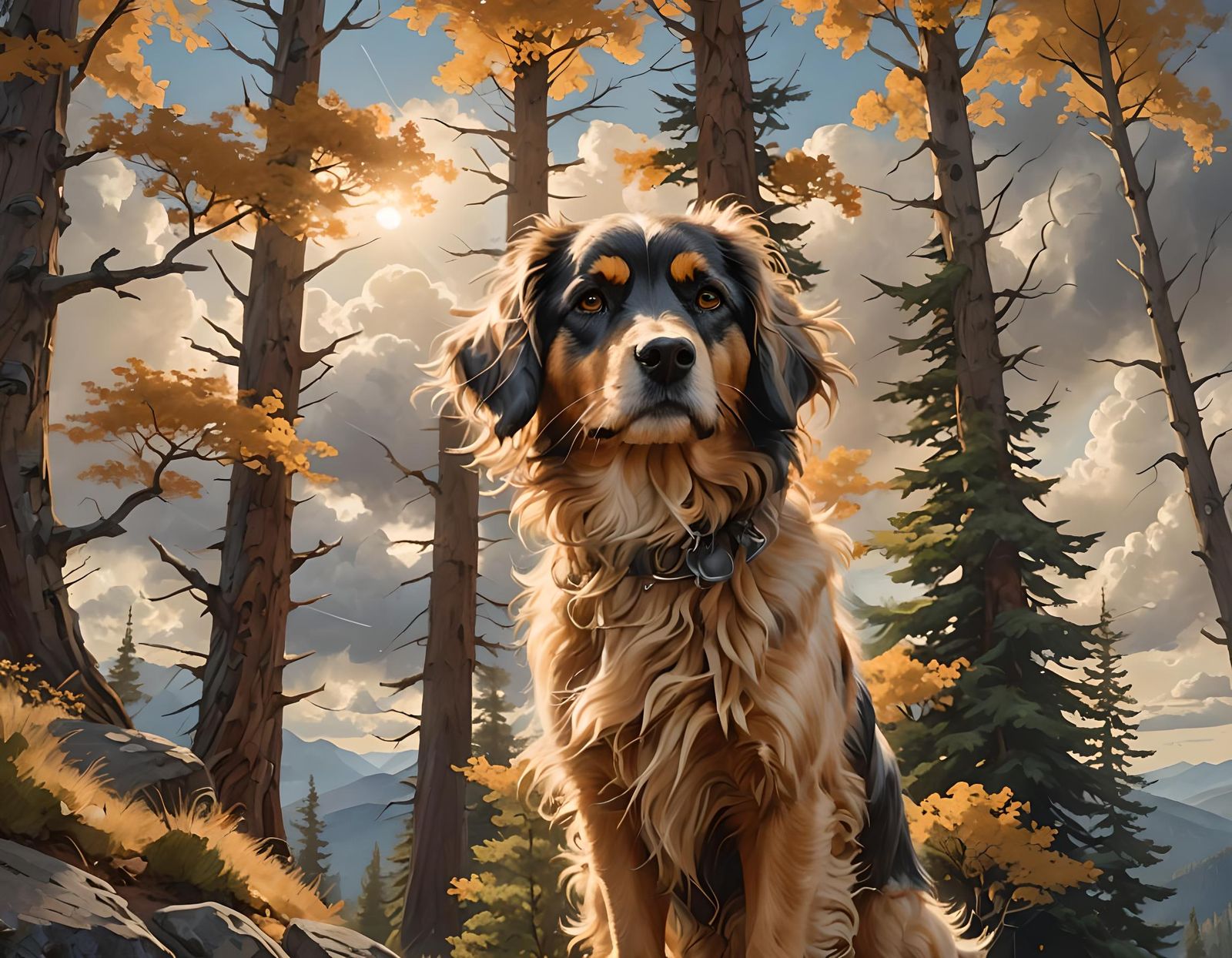 AI Dog Image Generated From Simple Prompt