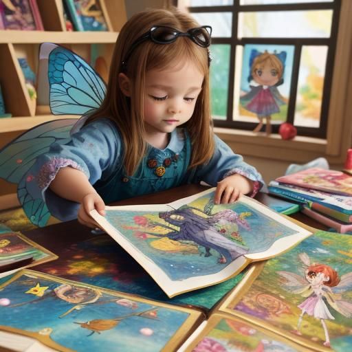 Fairy Emerges from Children's Pop-Up Book
