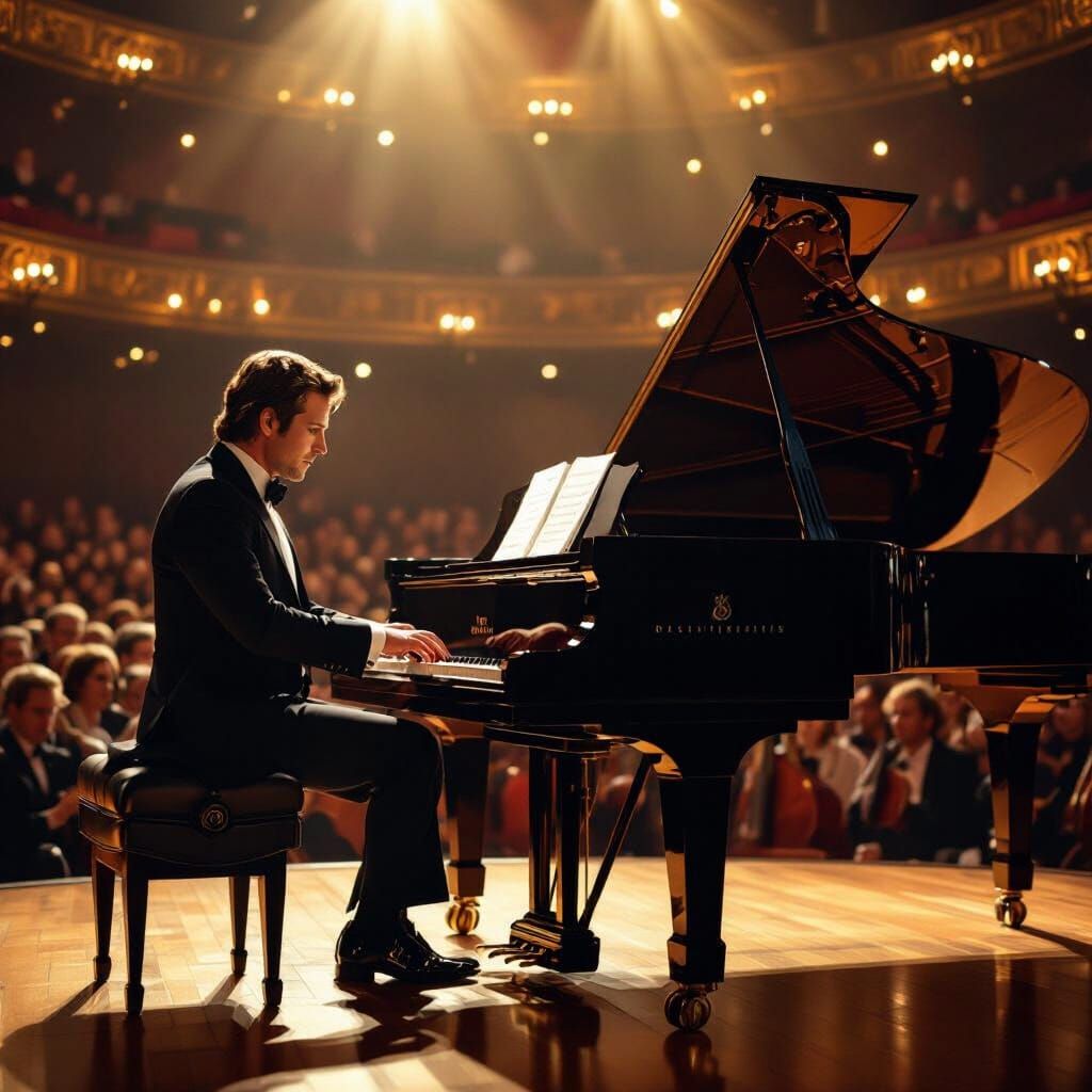 Doug Dorsey as Concert Pianist on Stage