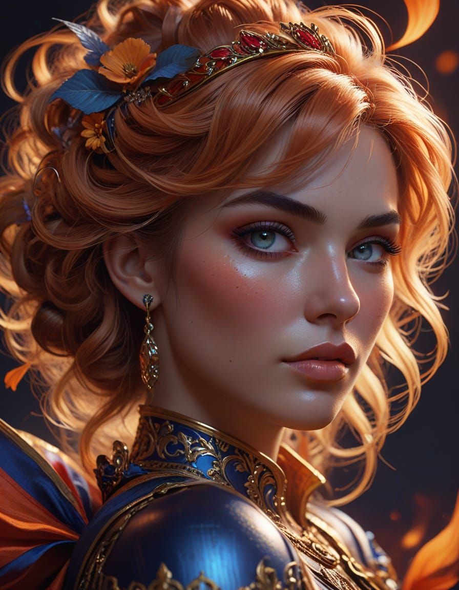 Baroque-Inspired Portrait of a Revolutionary Woman