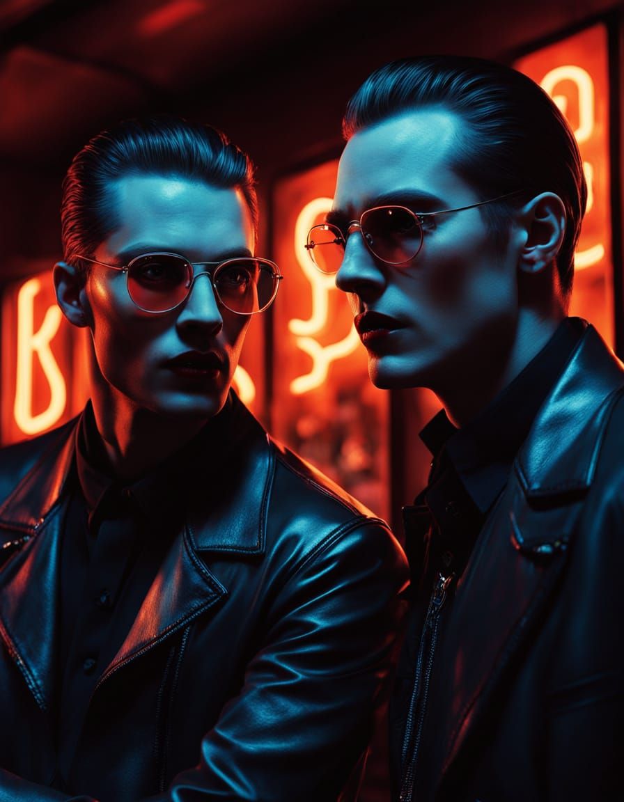 Vampires Clink Glasses in Chic New York Bar