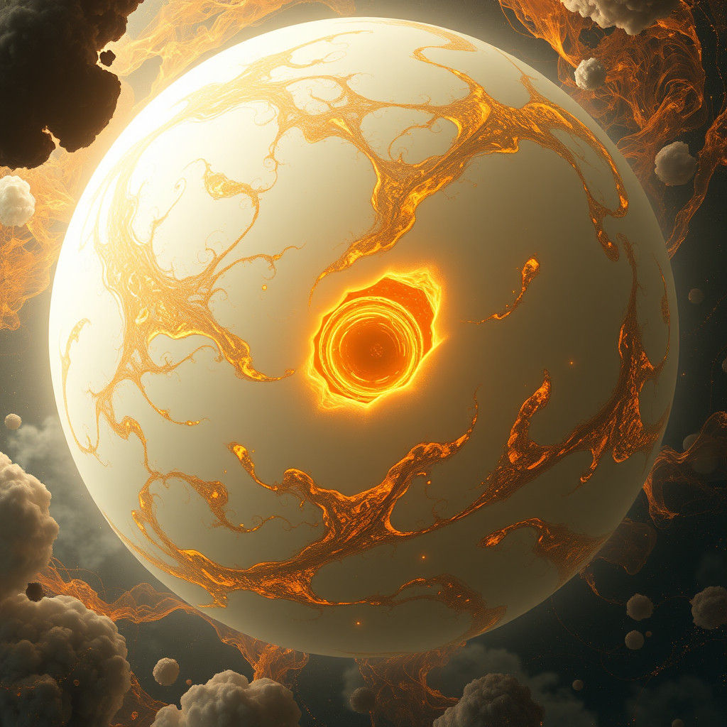 een mix van optische illusie en tetratie