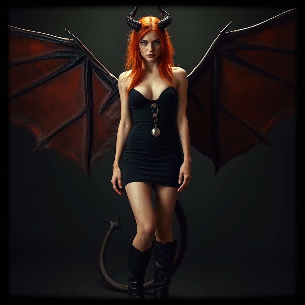 Dark Fantasy Demon Rogue in Cinematic Style