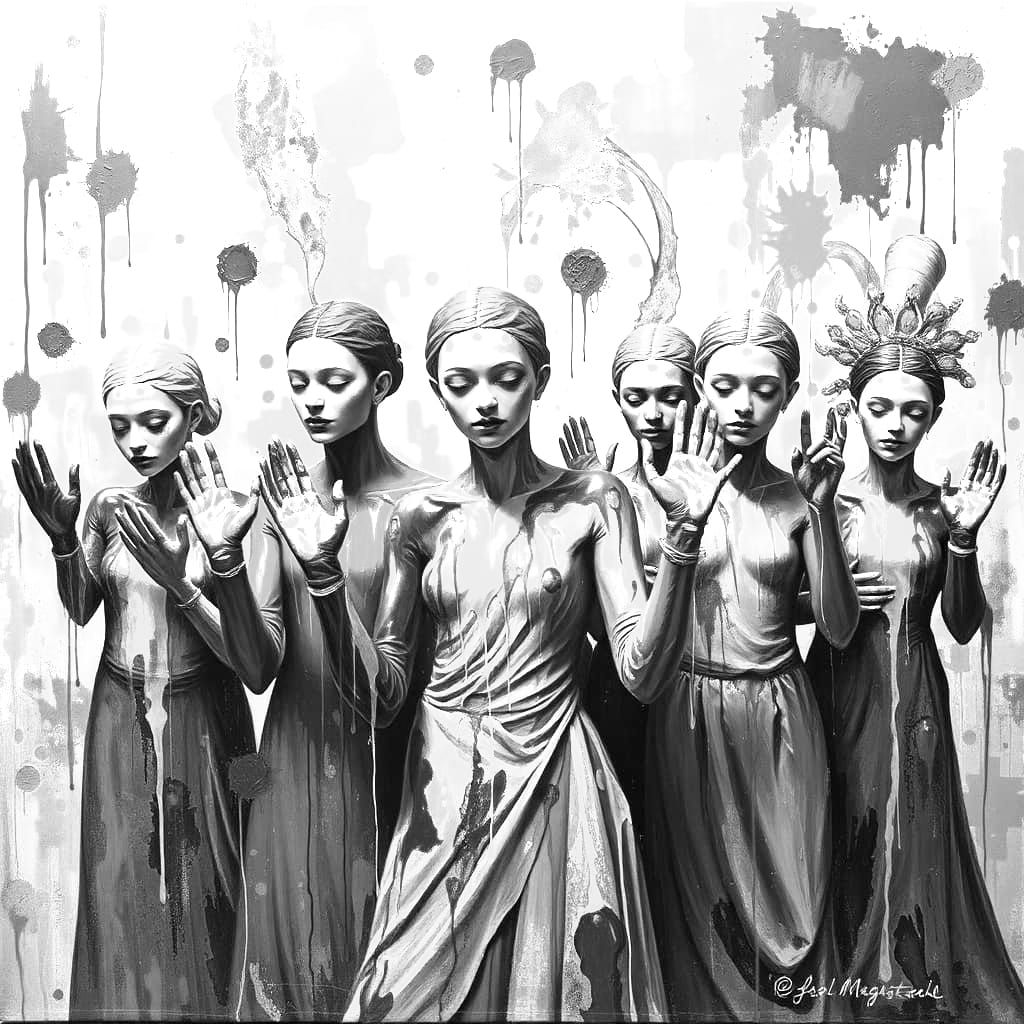 Expressionist Figures Danced in Vibrant Colors