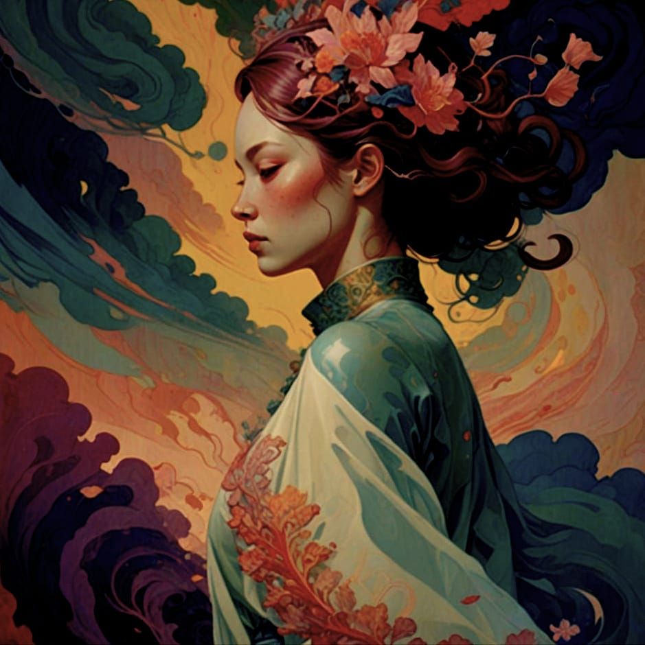 Surreal Blissful Explosion of Vibrant Colors