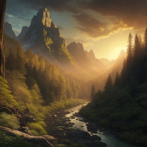 HDRI Photograph of Untouched Mountain Wilderness