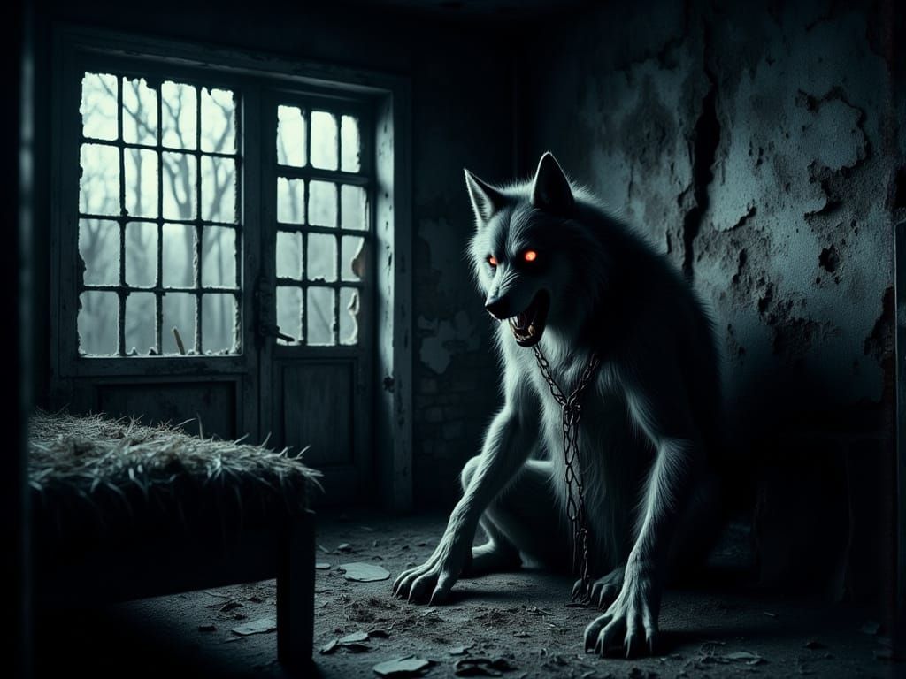 Chained up werewolf