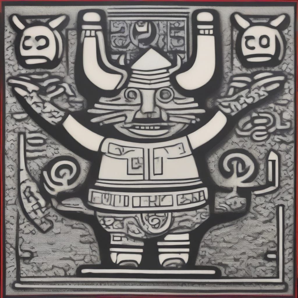 Viking Street Art in Bold Colors