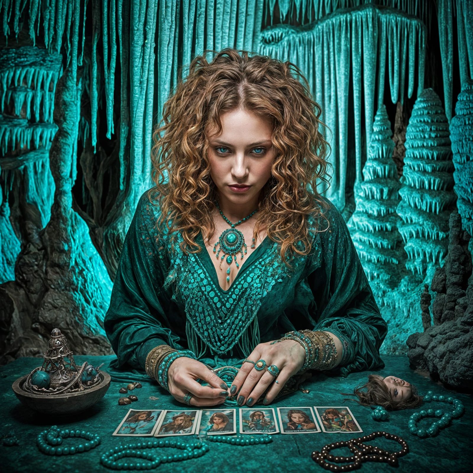 Turquoise Cavern Portrait of a Fortune Teller