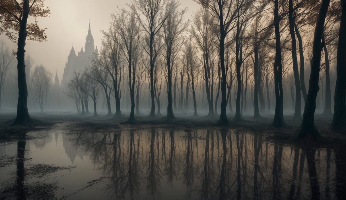 Wax Buildings Melting: Fantasy Concept Art