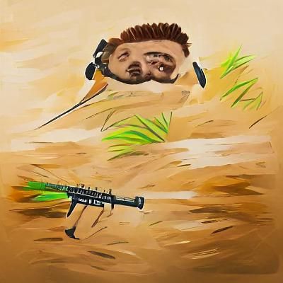 Forsen as Zulu Warrior: PUBG Streamsniper Art