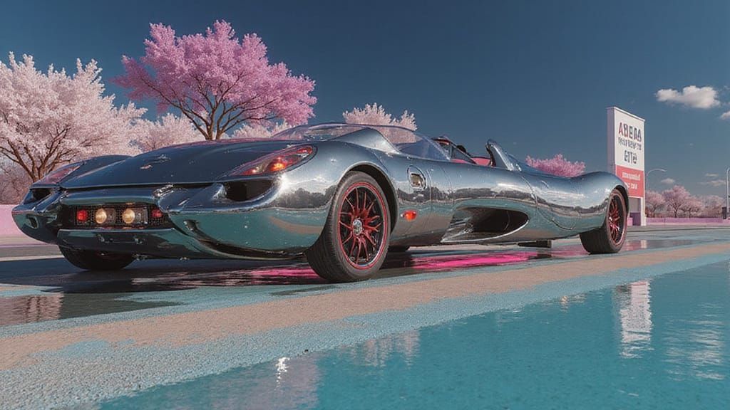 Futuristic Seedream 3.0 Pro Model in a Sleek Aesthetic