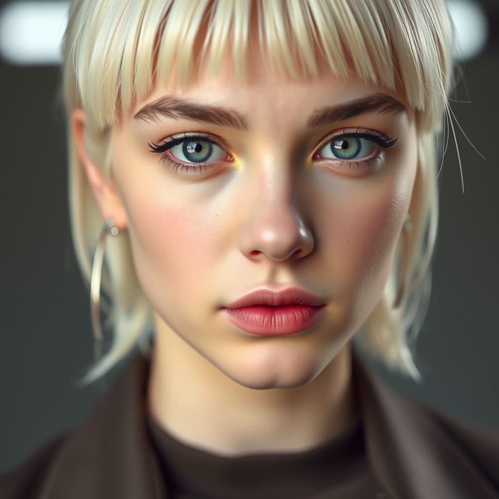 Hyper-Realistic Portrait of Billie Eilish