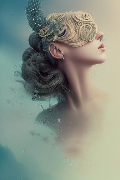 Air Goddess Portrait in Dittmann Style