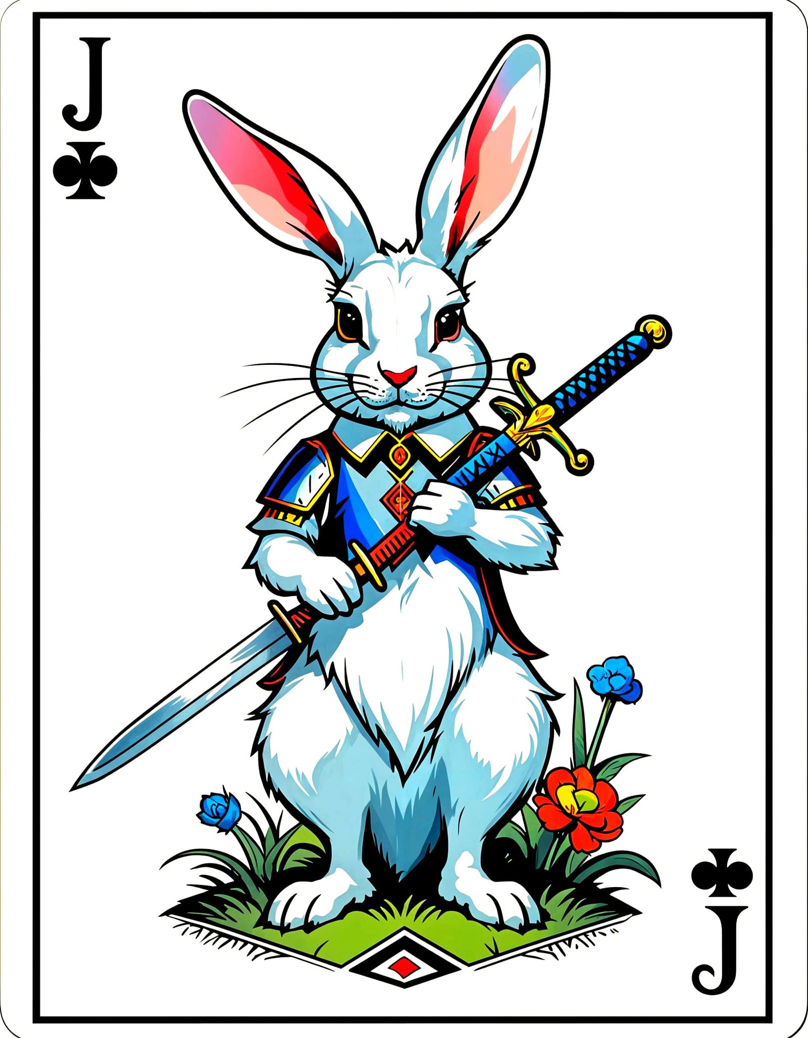 Jackrabbit in Art Deco Style