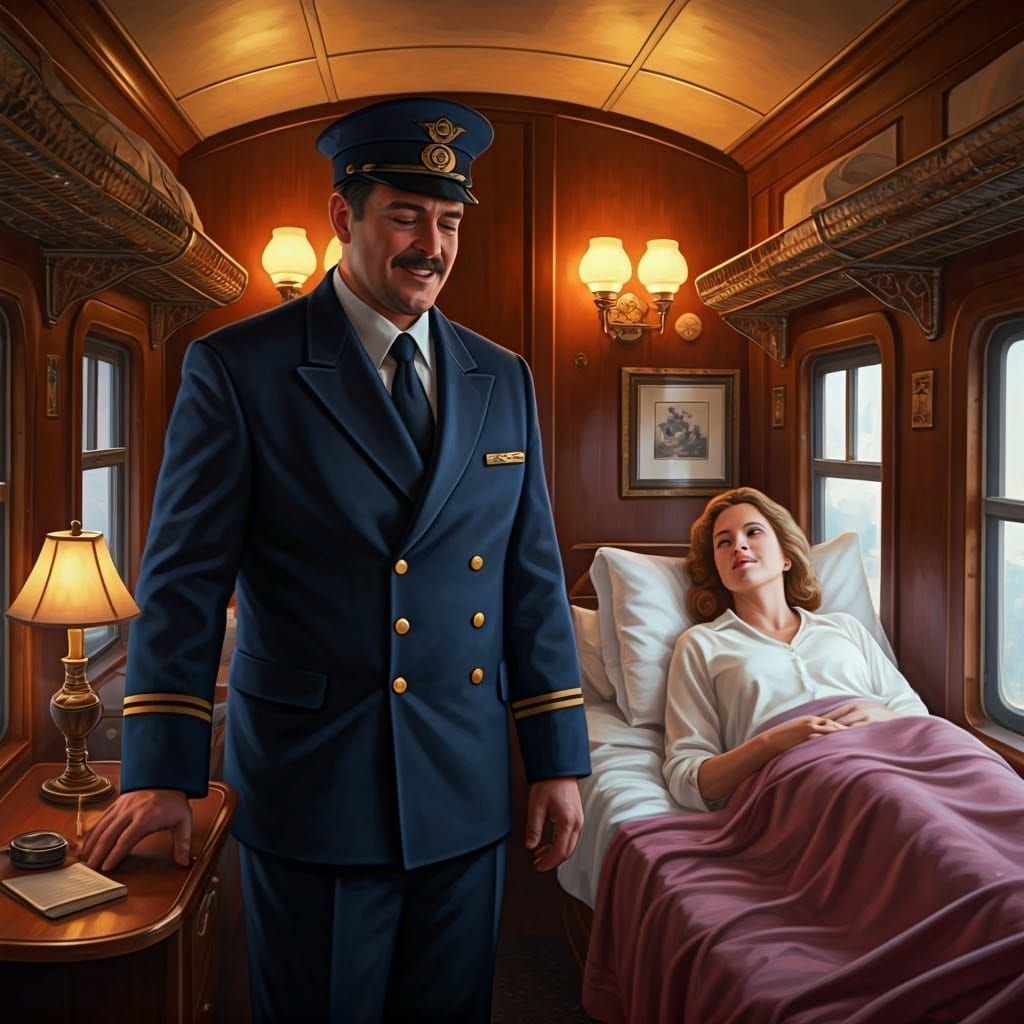 Railroad Lullaby in Sentimental Realism Style