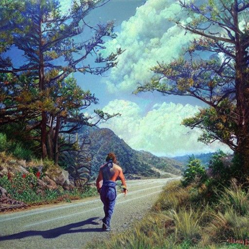 Nostalgic Oil Painting Inspired by 1986