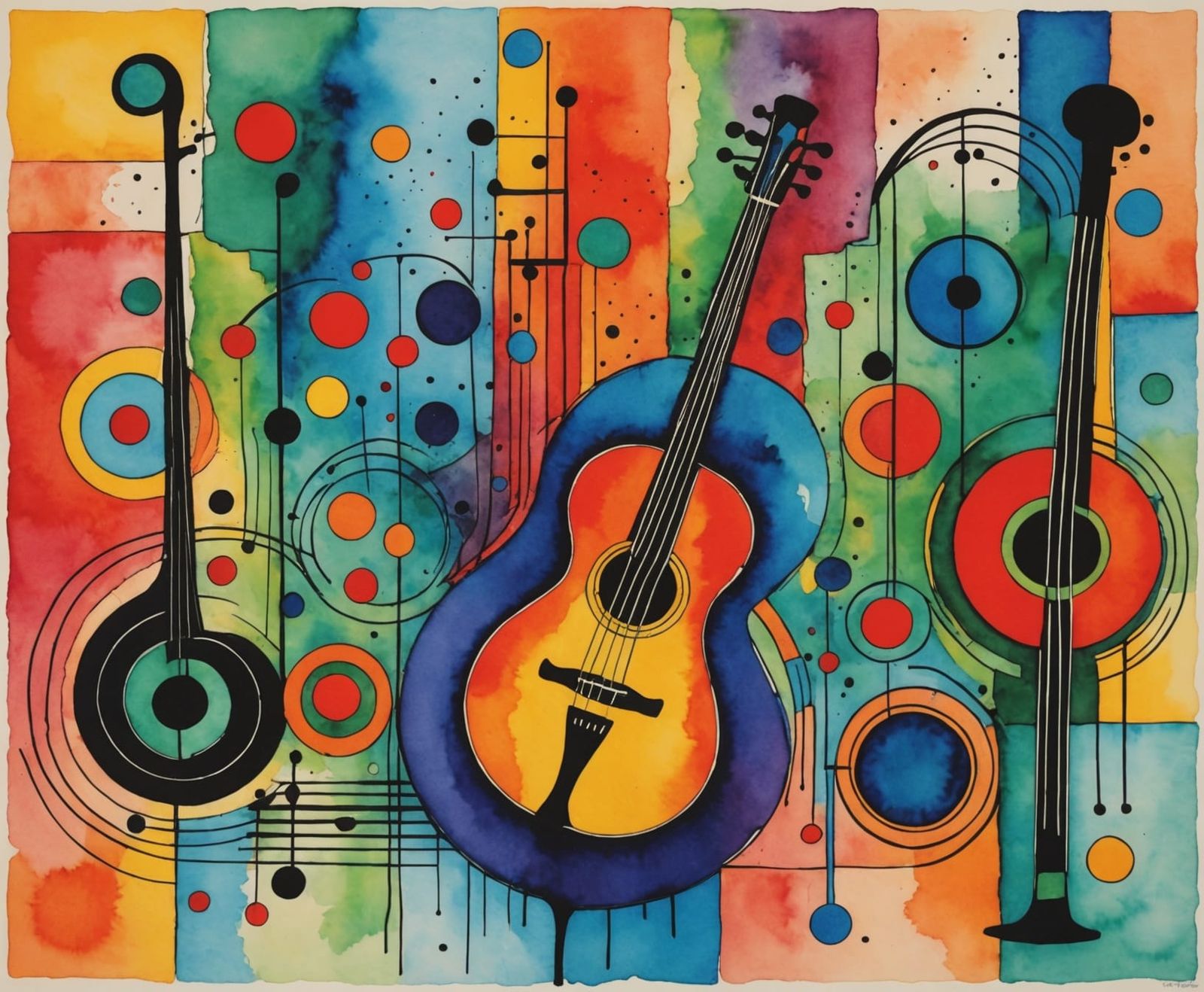 Abstract Musical Forms in Triadic Colors