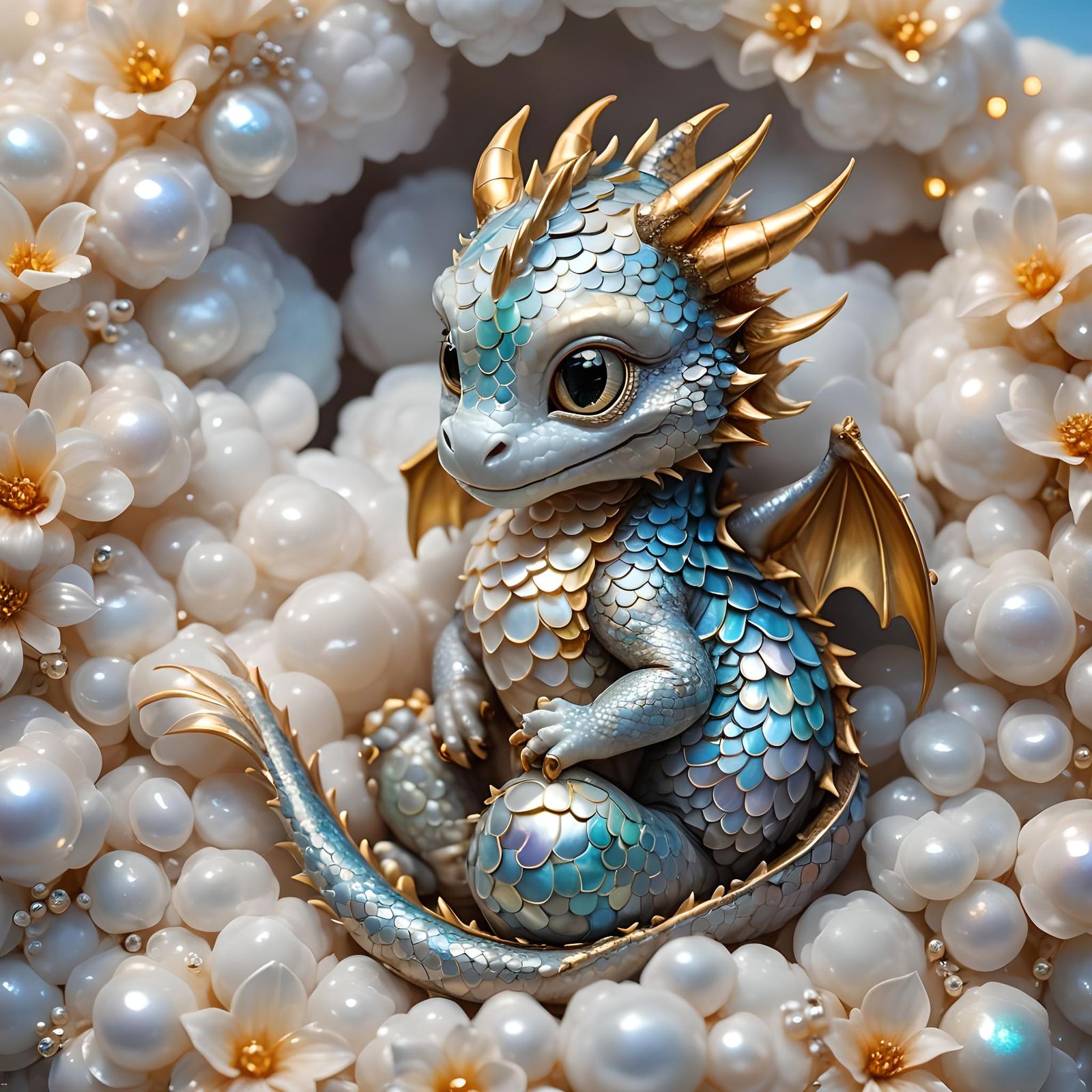 A newborn baby dragon.