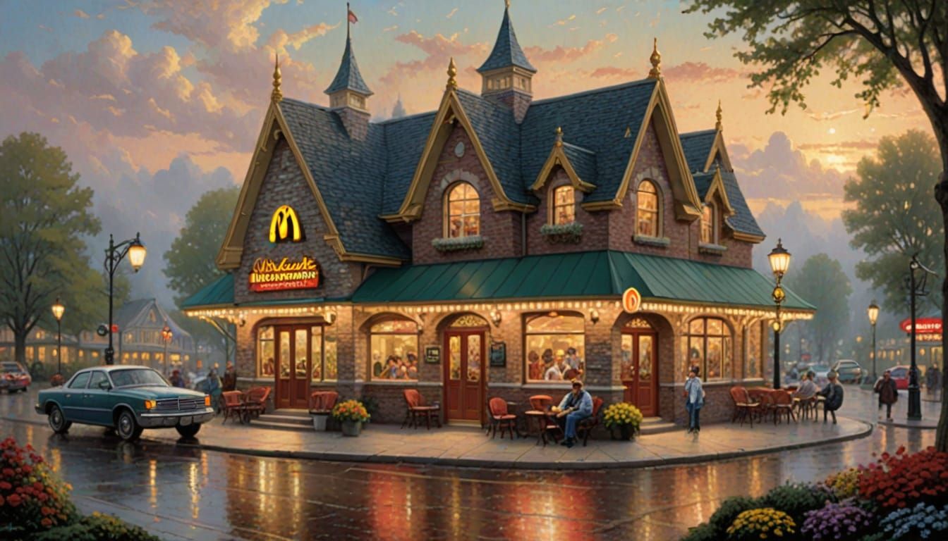 McDonalds Restaurant in a Cozy, Light-Filled Style