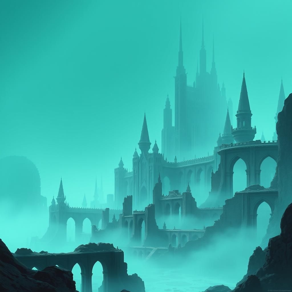 Atlantis: Sunken Metropolis in Syd Mead Style