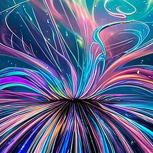 Chinese Space Donut Sinking into Purple Galaxy