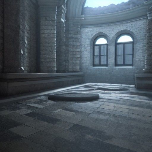 Heavenly Vista in 3D with Dramatic Shading