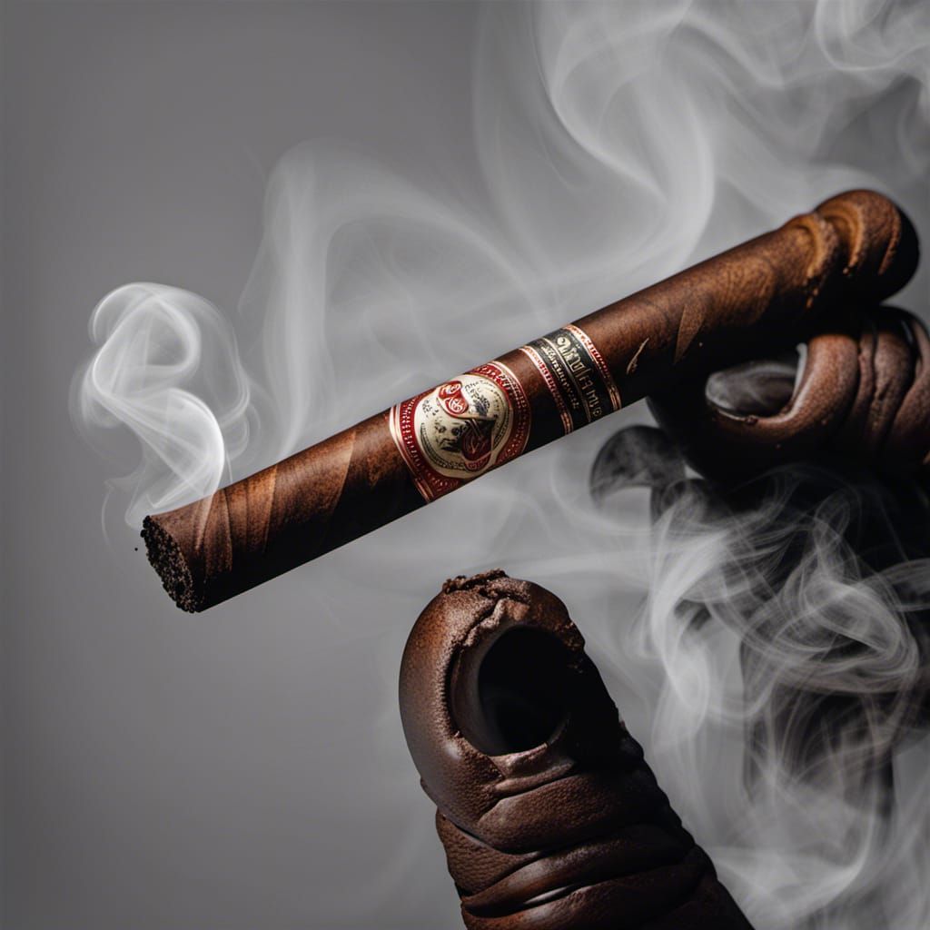 Atmospheric Dark Smoke Cigar Image