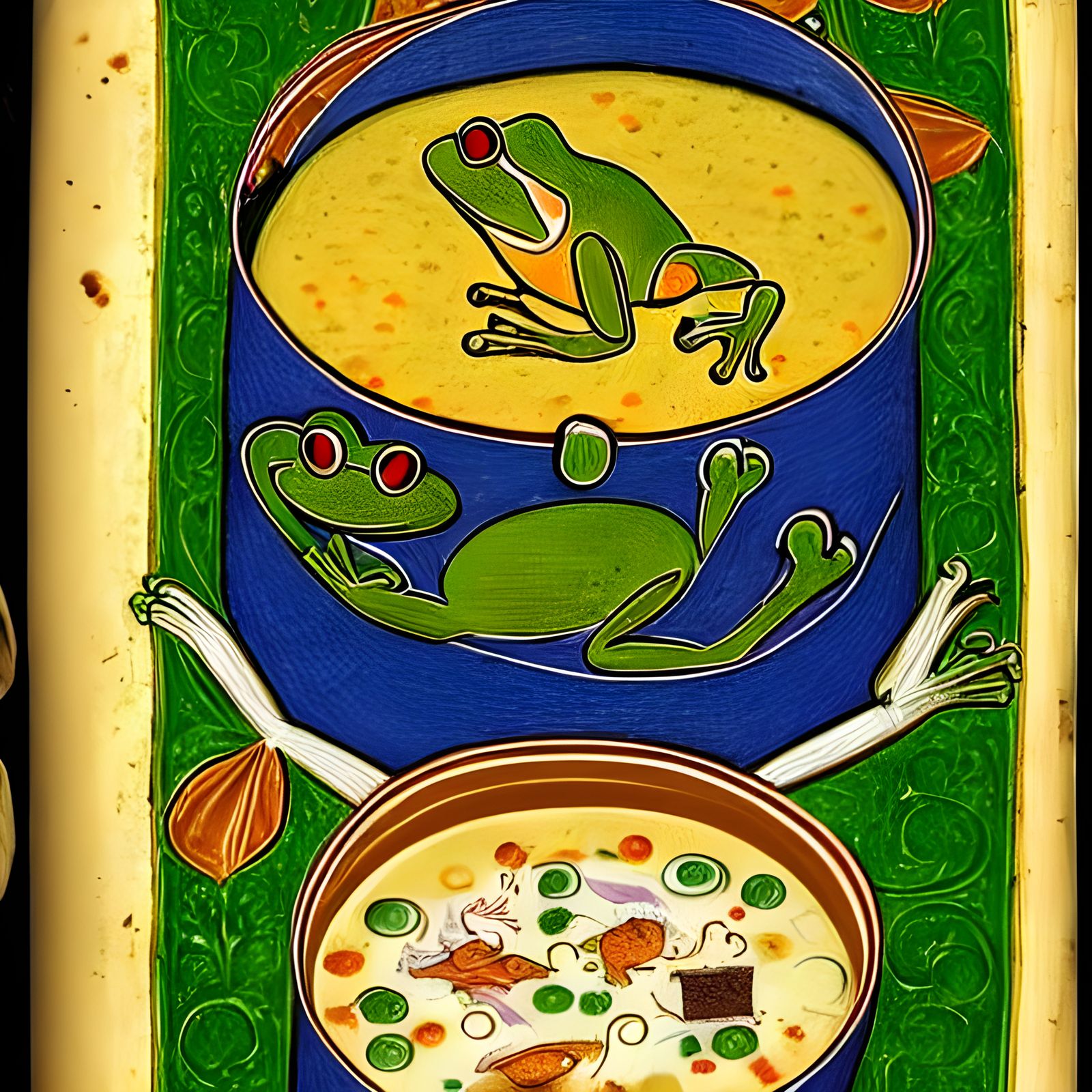 Illuminated Soup Recipe Manuscript