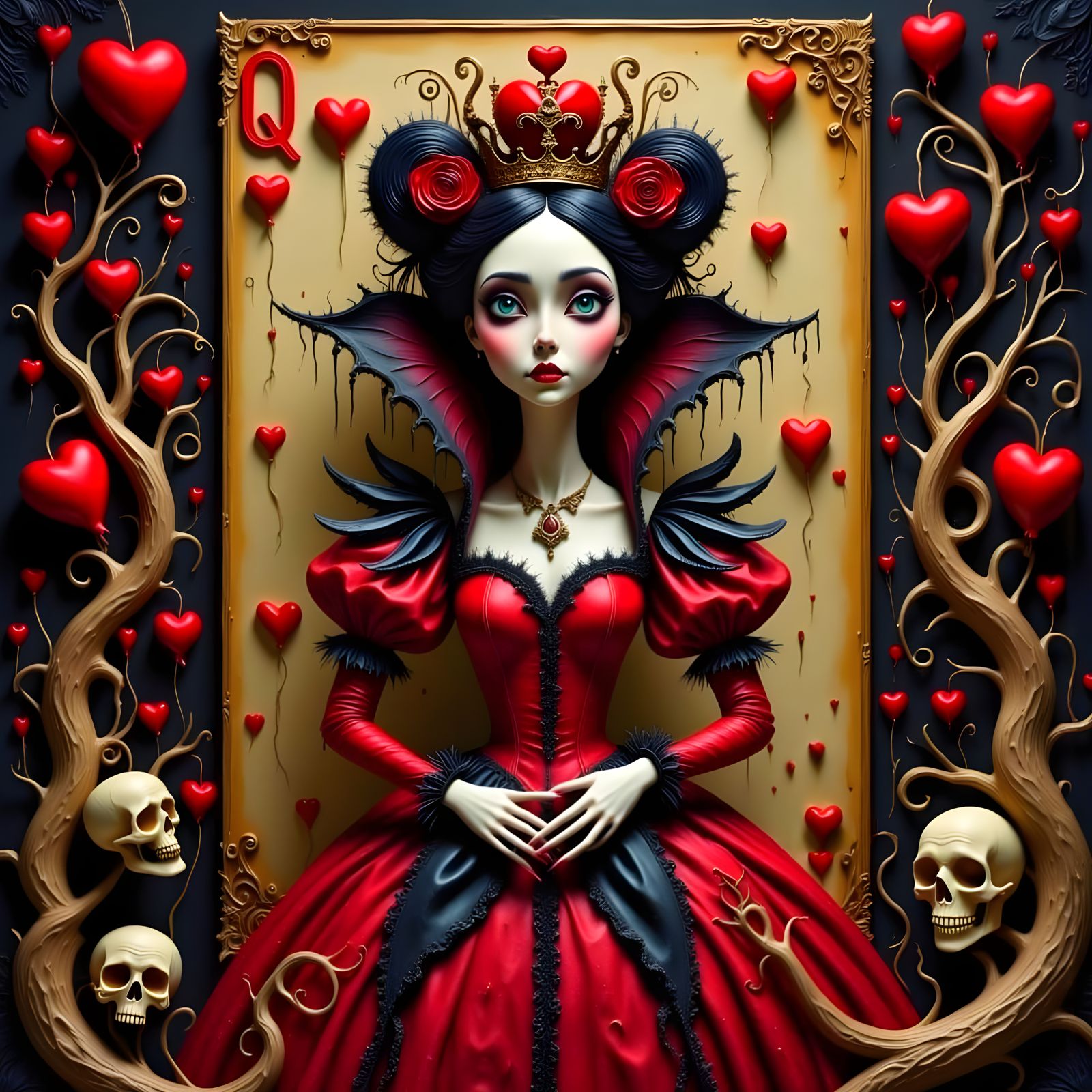 Gothic Queen of Hearts in Twisted Wonderland