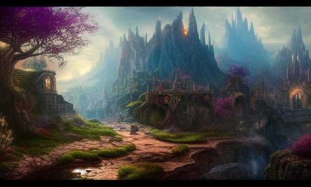 Fantastic Fantasy Matte Painting in Unreal Engine 5