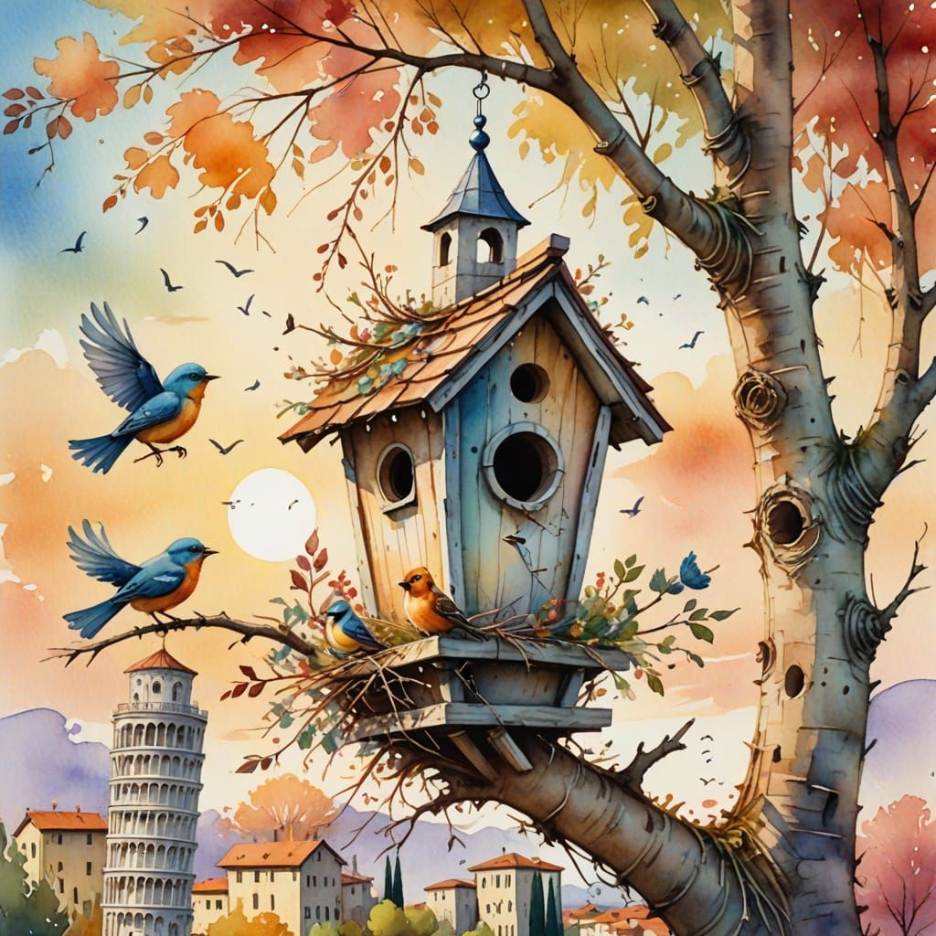 Bird house.