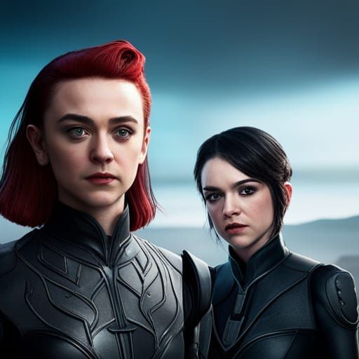 Maisie Williams as Catwoman: Detailed Matte Painting