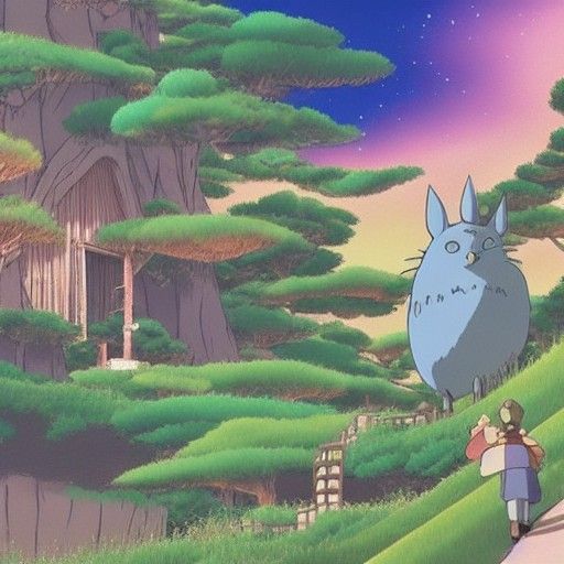 Magical Bird in Ghibli Style, Unreal Engine