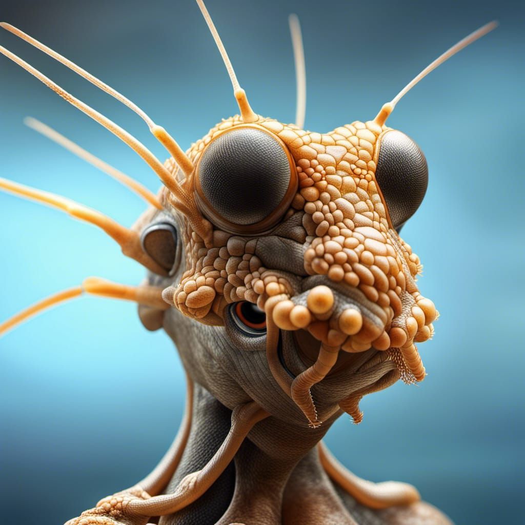 Anthropomorphic Tasmanian Devil Portrait with Celtic Art