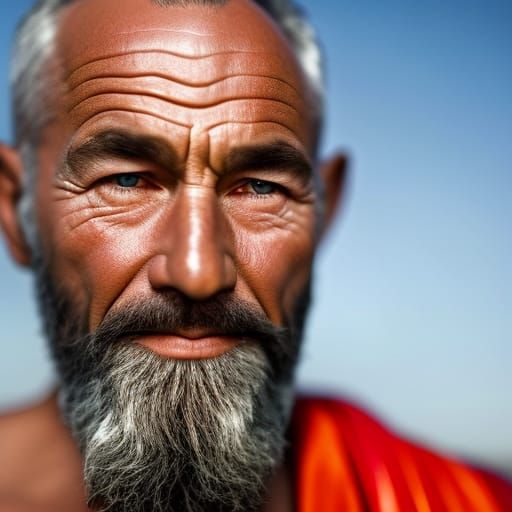 Thor Close-up Portrait in Professional Photography Style