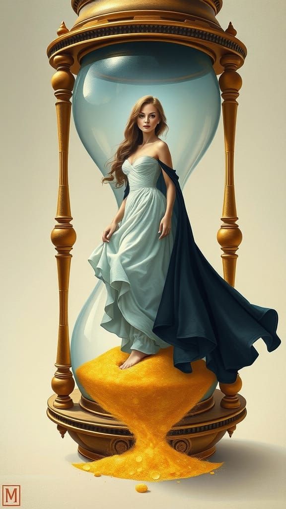 Ethereal Hourglass Goddess