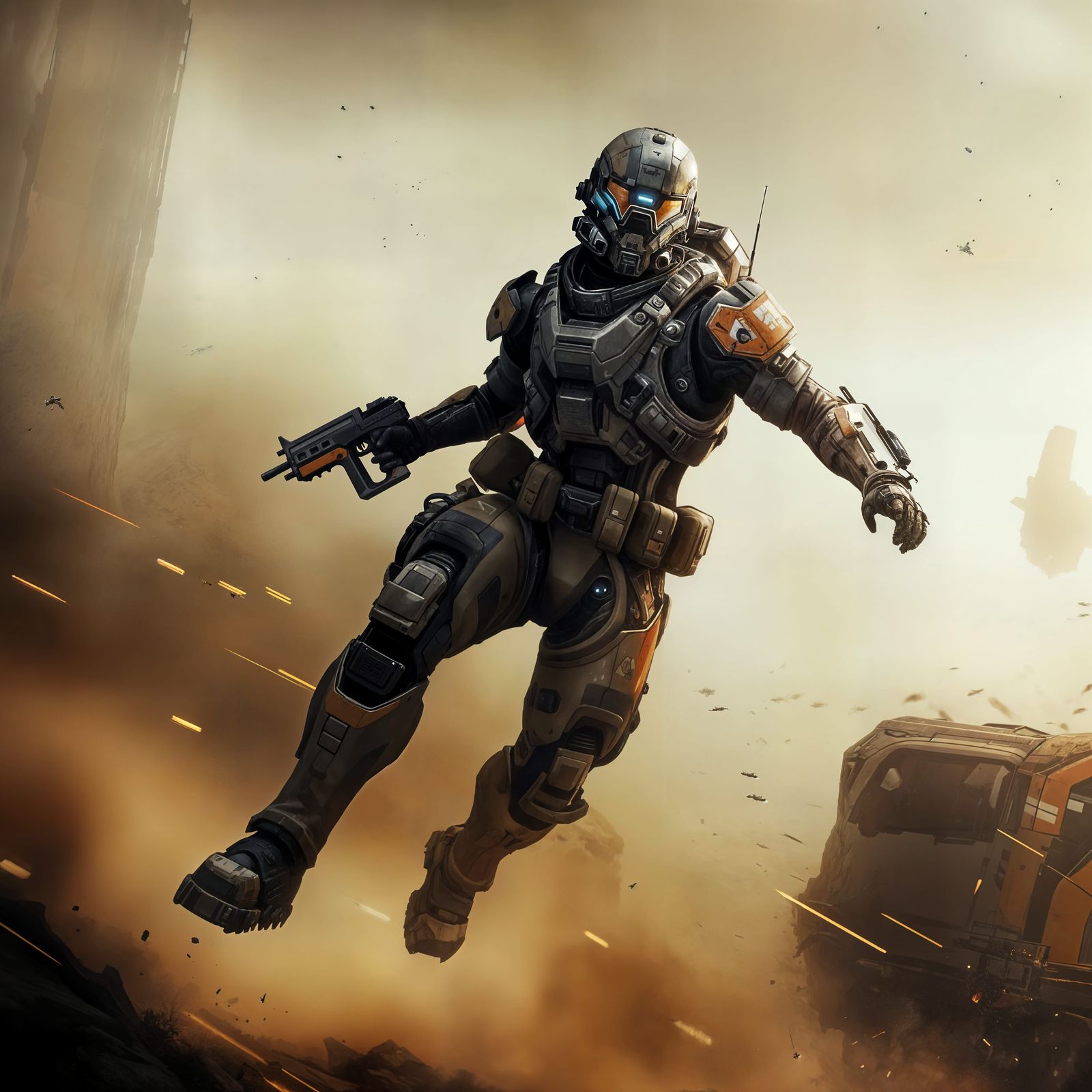 Titanfall FU, Pilot in Mk7 tactical armor.