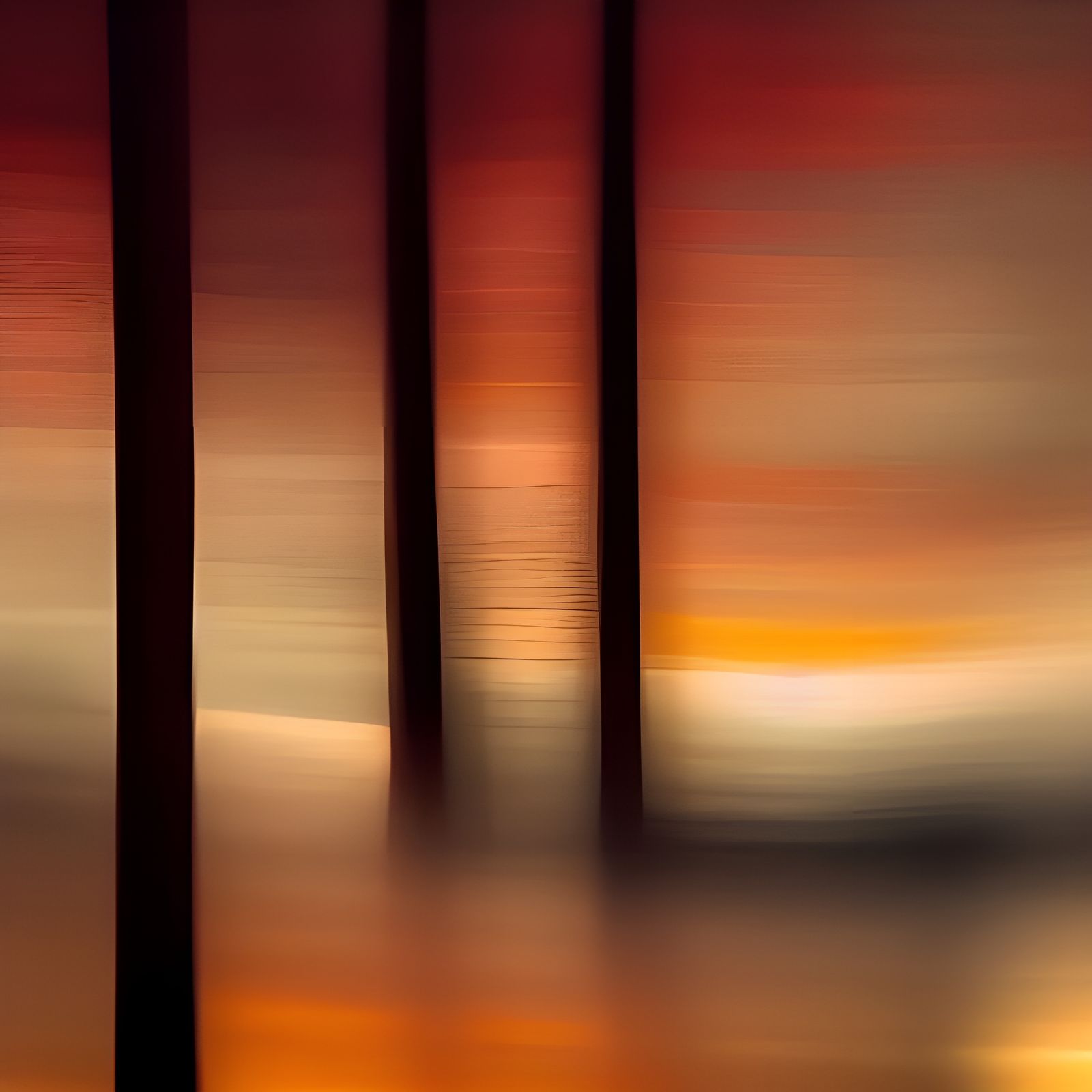 Abstract Kindhearted Stranger With Warm Colors