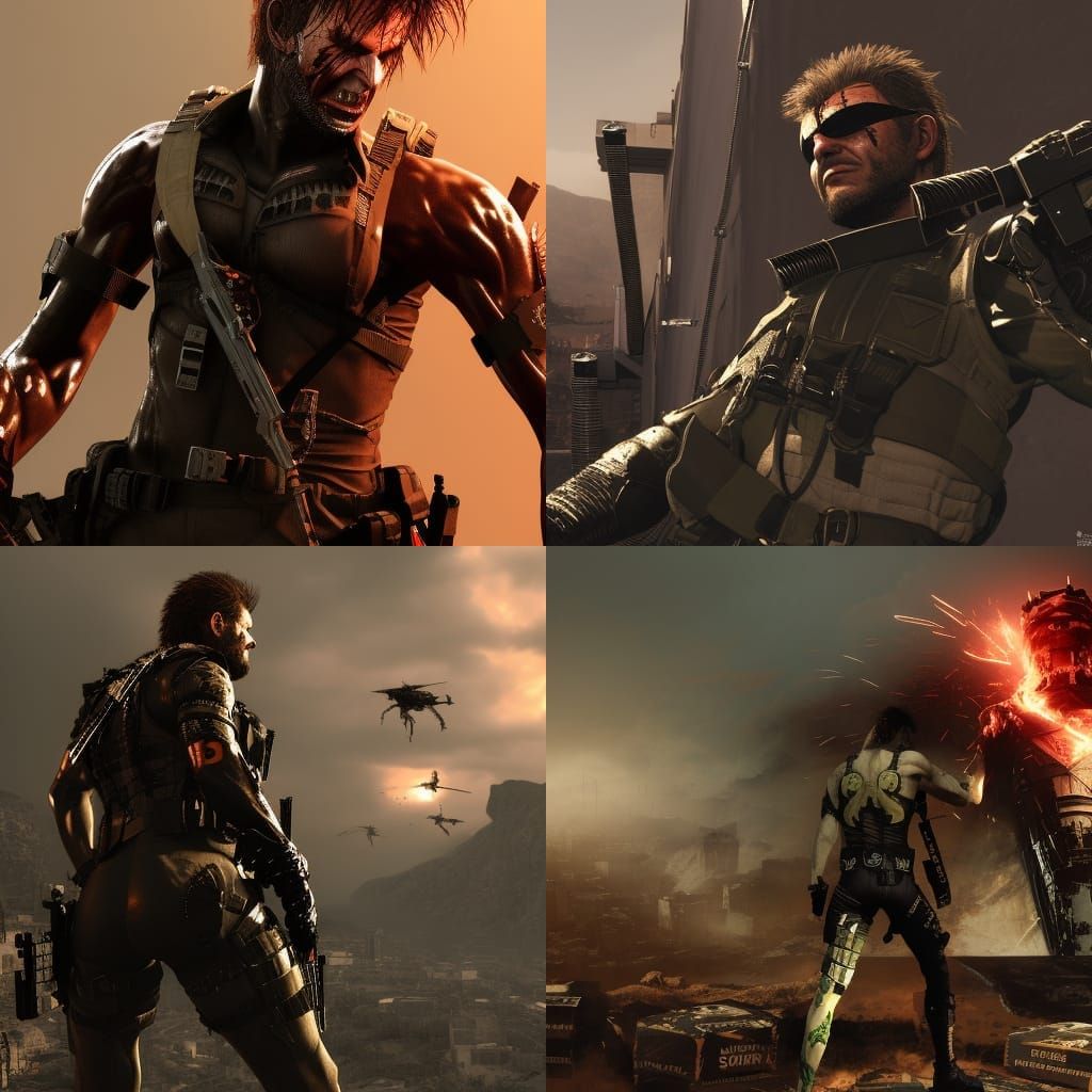 Sid Vicious as Venom Snake: Metal Gear Art