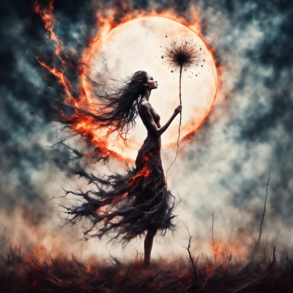 Wildfire Engulfs Mummified Fairy in Inferno