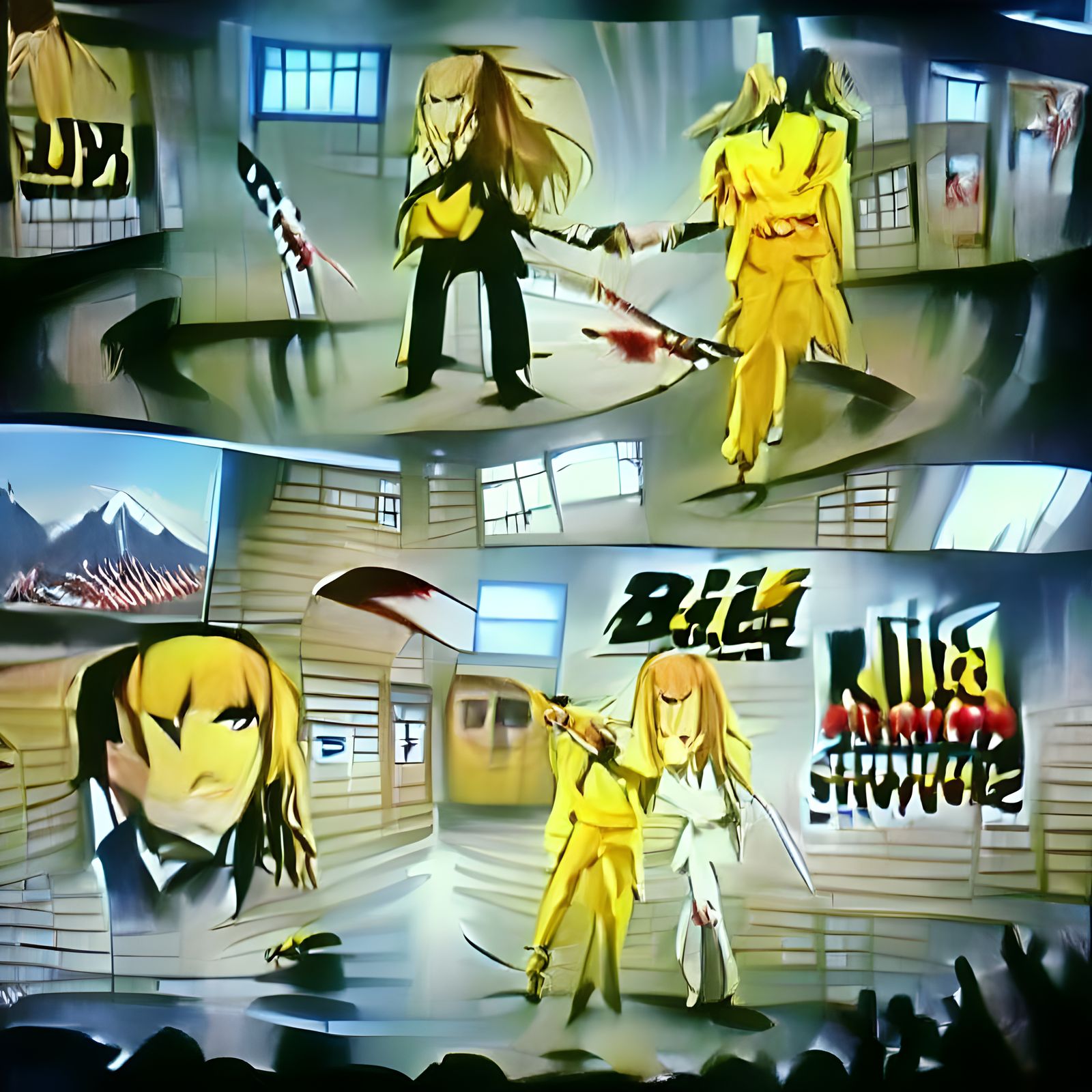 Anime Style Kill Bill Showdown