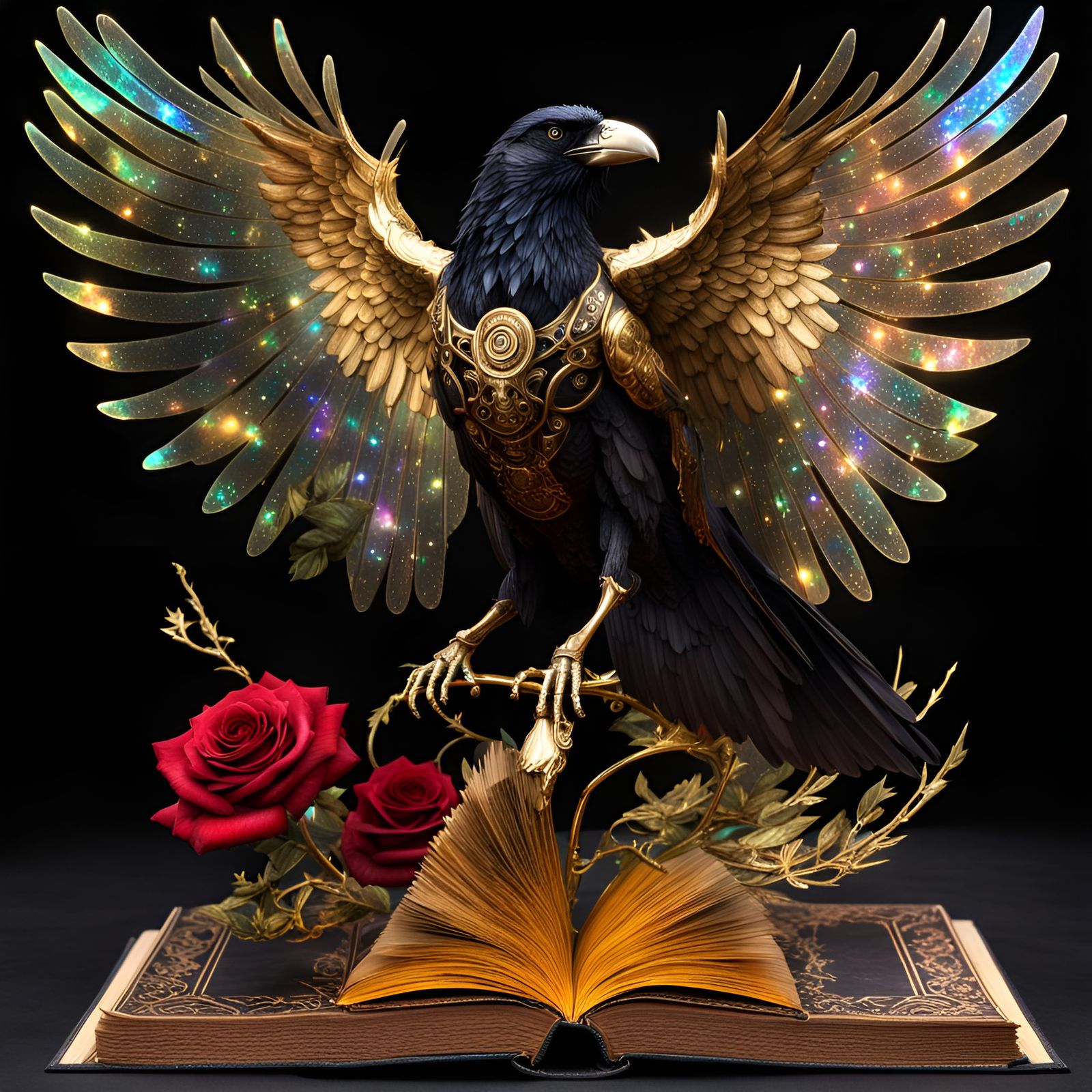 The Raven, Edgar Allan Poe: "...flirt & flutter, In there st...