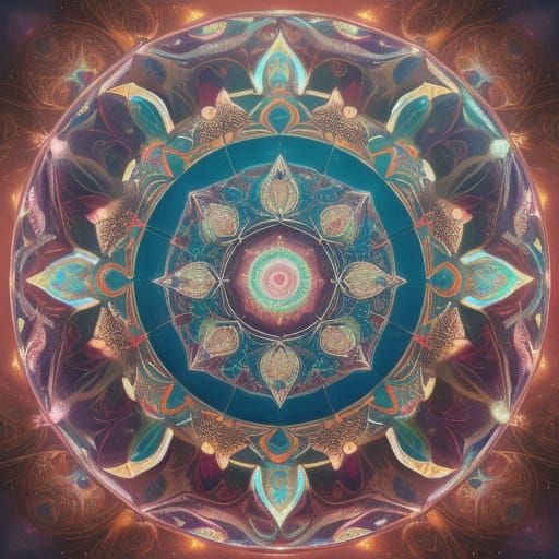 Child Touches Glowing Orb in Surreal Digital Art