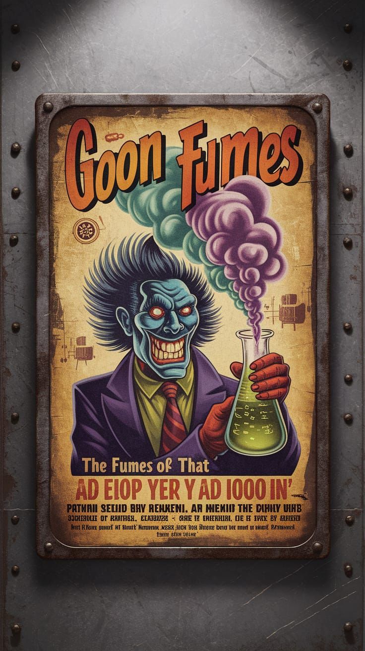 Dieselpunk Goon Fumes Potion with Mad Scientist