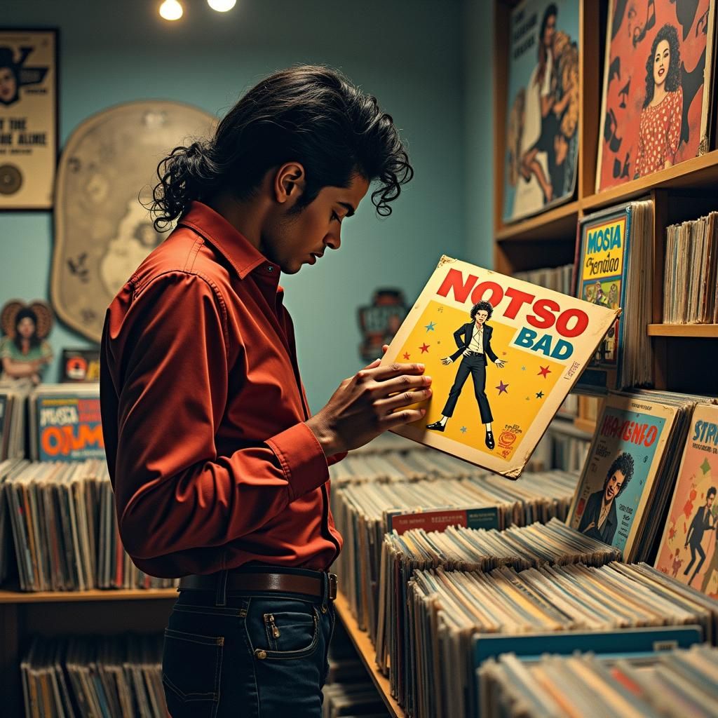 Michael Jackson in a 1990s Record Store, Pop Surrealism