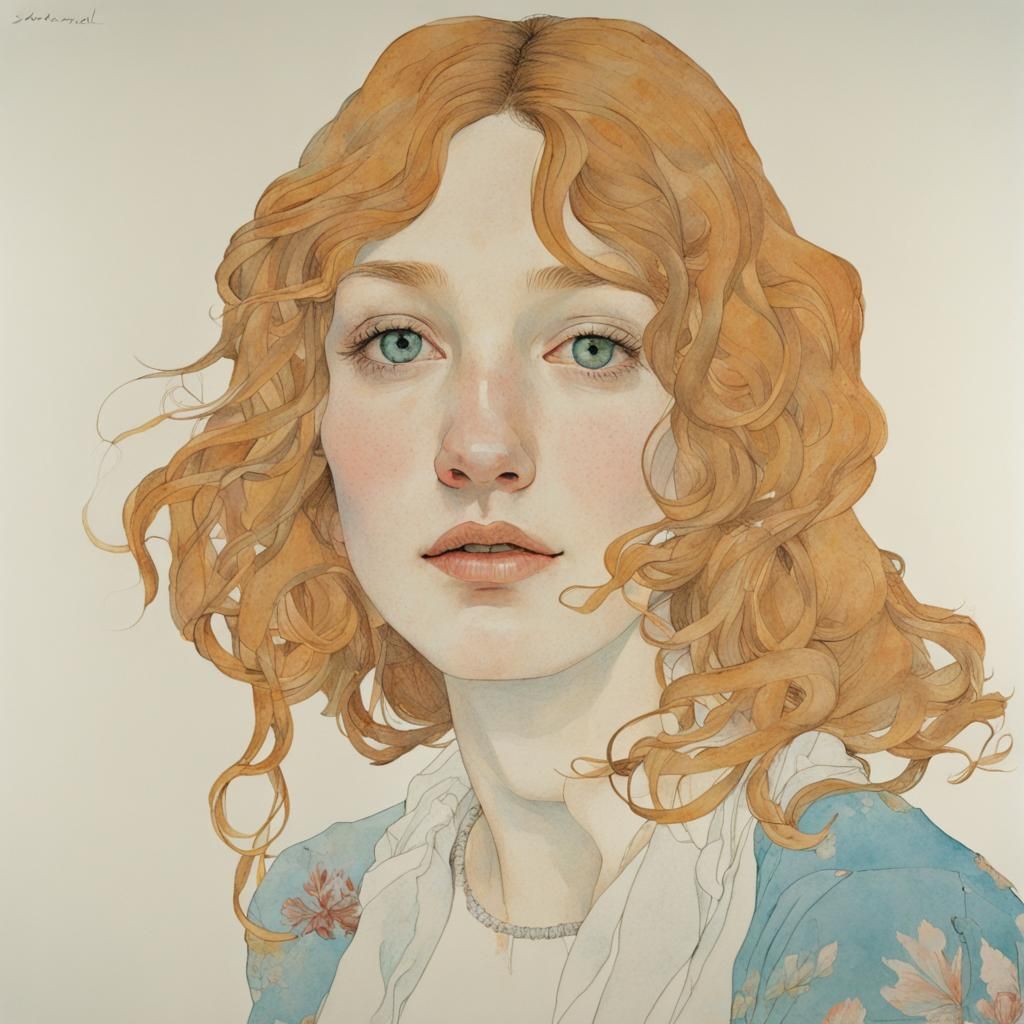 Girlfriend Portrait in Renaissance Style