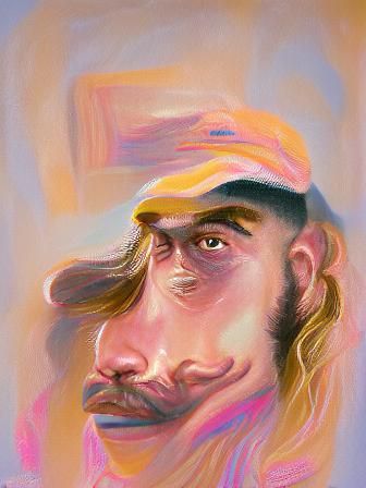 Simple AI Portrait of a Man